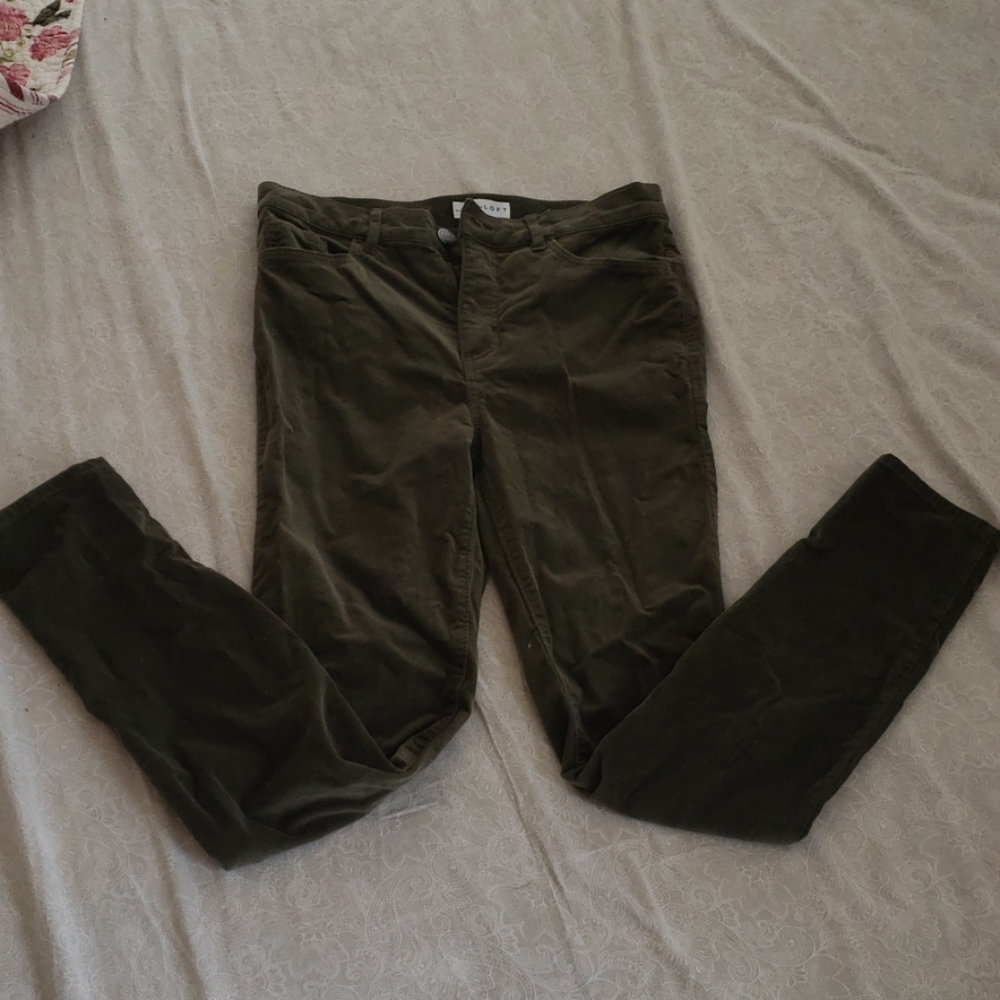 High waist skinny corduroy